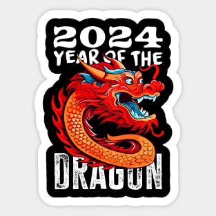 Chinese Lunar New Year of The Dragon 2024 - Happy New Year 2024 Sticker